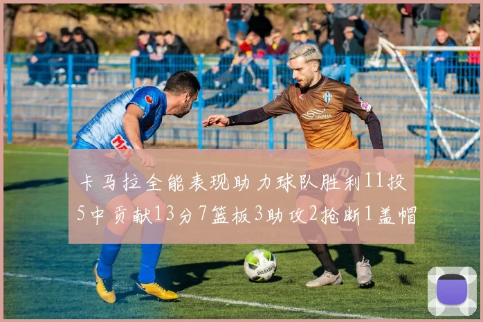 卡马拉全能表现助力球队胜利11投5中贡献13分7篮板3助攻2抢断1盖帽正负值5
