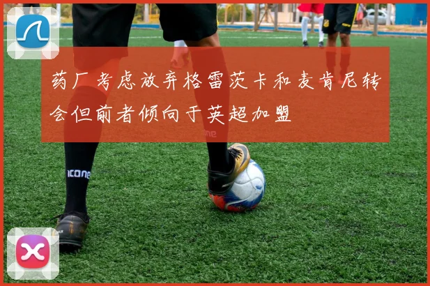 药厂考虑放弃格雷茨卡和麦肯尼转会但前者倾向于英超加盟
